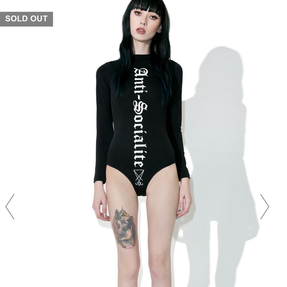 Disturbia X Dolls Kill ANTI-SOCIALITE BODYSUIT